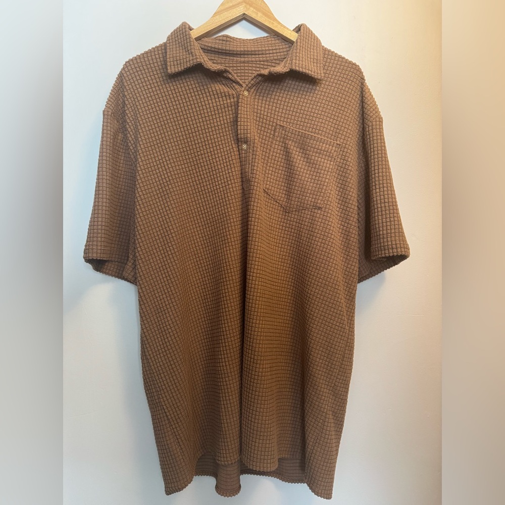 Men's Brown Comfy Checkered Shirt & short set